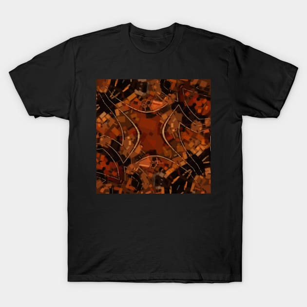 Terracotta Pattern T-Shirt by dammitfranky